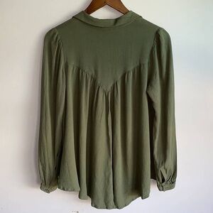 Olive Green Women's Top